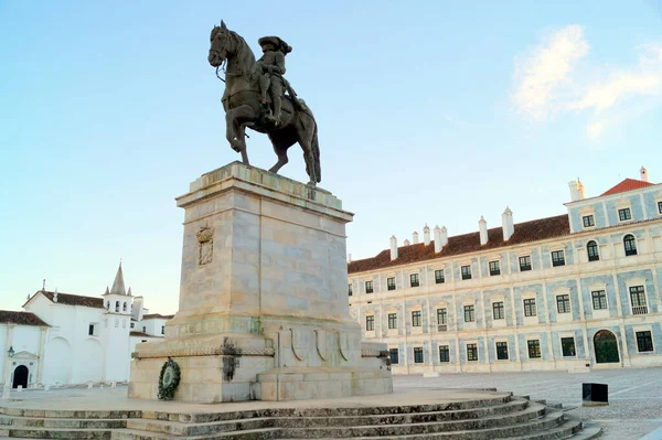 Estatua Ecuestre Dom Joao Rey Portugal Del Siglo Xvii Plaza — Foto de Stock