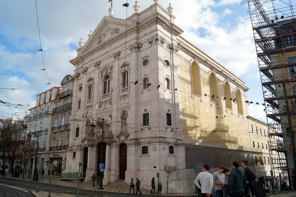 Church Our Lady Incarnation Chiado District Dates 1708 Lisbon Portugal — Foto de Stock