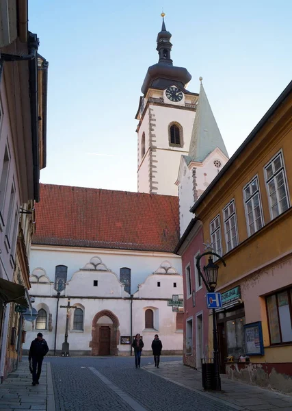 Kirche Der Geburt Der Jungfrau Maria Pisek Tschechien Dezember 2019 — Stockfoto