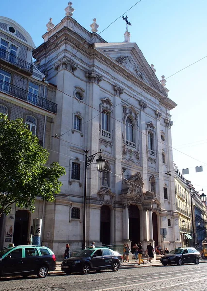 Eglise Notre Dame Incarnation Dans Quartier Chiado Date 1708 Lisbonne — Photo