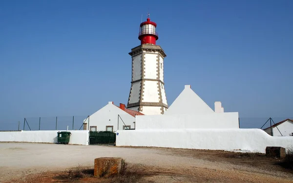 Farol Cabo Espichel Construído 1790 Cabo Espichel Portugal Julho 2021 — Fotografia de Stock