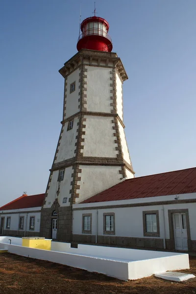 Cape Espichel Leuchtturm Erbaut 1790 Cabo Espichel Portugal Juli 2021 — Stockfoto