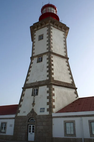 Cape Espichel Deniz Feneri 1790 Inşa Edilmiş Cabo Espichel Portekiz — Stok fotoğraf