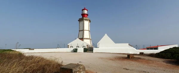 Φάρος Cape Espichel Χτίστηκε 1790 Πανοραμική Βολή Cabo Espichel Πορτογαλία — Φωτογραφία Αρχείου