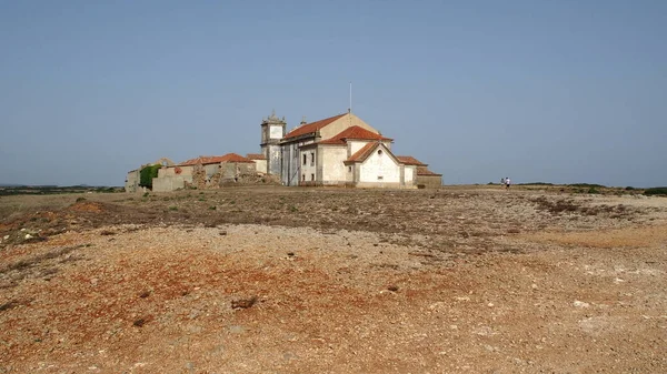 Sanktuarium Nossa Senhora Cabo Wiecznym Barokowym Kościołem Cabo Espichel Portugalia — Zdjęcie stockowe