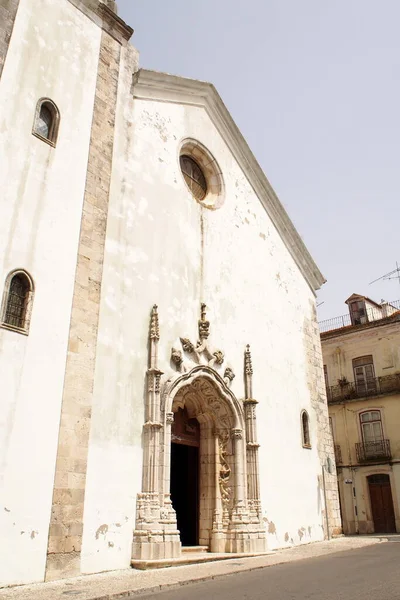 Iglesia Santa Maria Marvila Centro Histórico Ciudad Santarem Portugal Julio —  Fotos de Stock