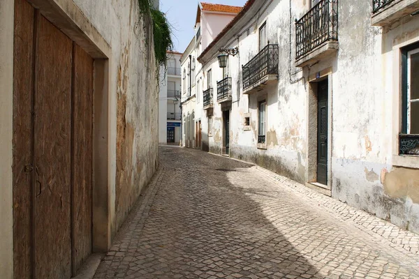 Булыжный Переулок Центре Старого Города Сантарем Португалия Июля 2021 Года — стоковое фото