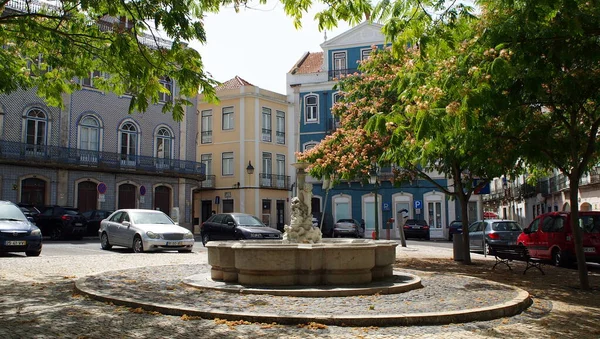 Alter Brunnen Auf Dem Platz Viscount Serra Pilar Santarem Portugal — Stockfoto