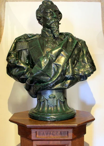 Busto Fernando Rey Portugal Del Siglo Xix Palacio Pena Sintra —  Fotos de Stock