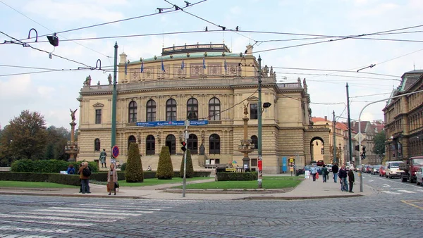 Rudolfinum Progettato Stile Neoclassico Aprì Nel 1885 Sede Concerti Sede — Foto Stock