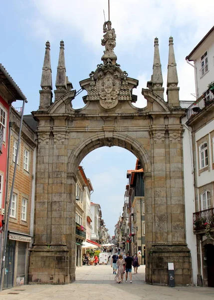 Arco Novo Portal Arco Porta Nova Final Século Xviii Encimado — Fotografia de Stock