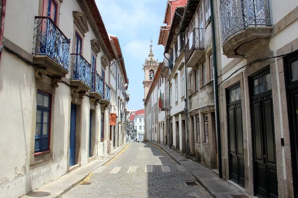 Angel Street Rua Anjo Centro Histórico Vista Hacia Plaza Carlos — Foto de Stock