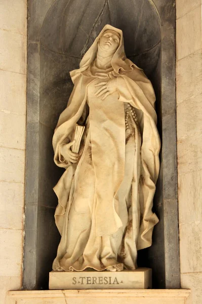 Teresa Avila Sculptural Decorations Basilica Palace Convent Mafra Portugal September — 스톡 사진