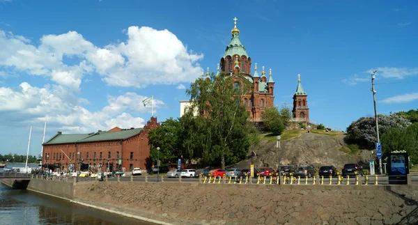 ウスペンスキー大聖堂 聖母マリア大聖堂 1862年 1868年に建てられた パノラマショット ヘルシンキ フィンランド 6月1 2018 — ストック写真