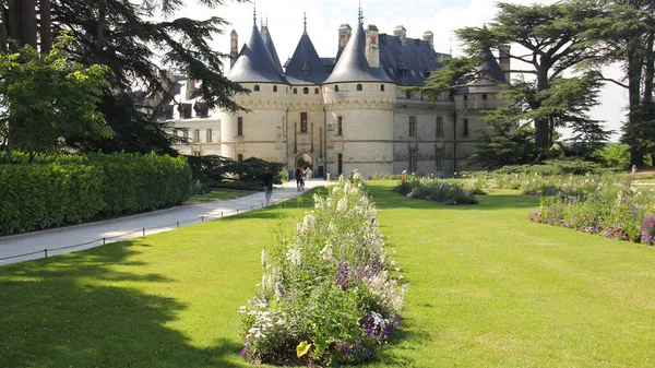 Lawn Main Gate Chateau Chaumont Chaumont Loire Valley France July — Φωτογραφία Αρχείου