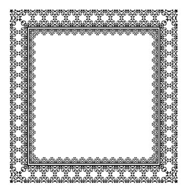 zarif siyah çerçeve