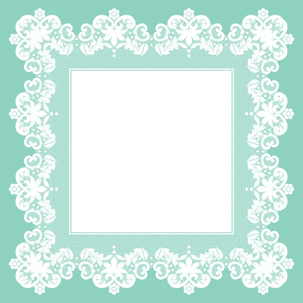 White lace napkin — Stock Vector