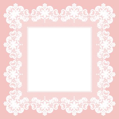 Beyaz dantel peçete