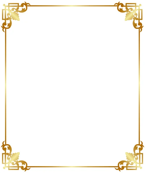 Gold frame vignette — Stock Vector