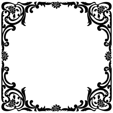 Vintage siyah çerçeve