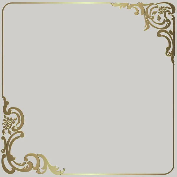 Gold vintage frame — Stock Vector