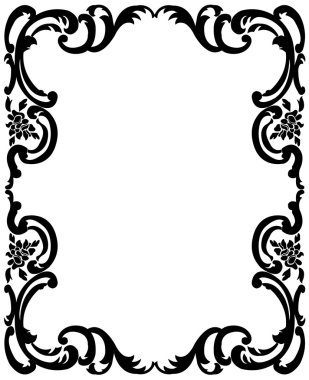 Vintage siyah çerçeve