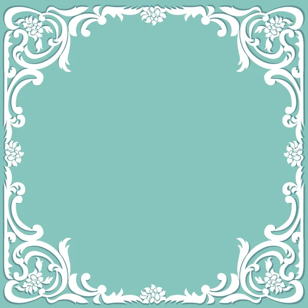 Vintage wit frame — Stockvector