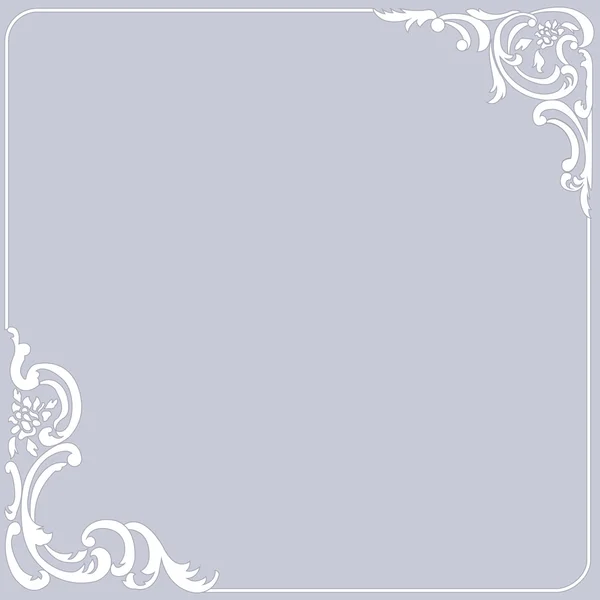 White vintage frame — Stock Vector