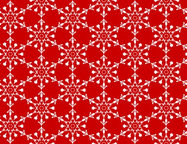 Beyaz kar taneleri desen