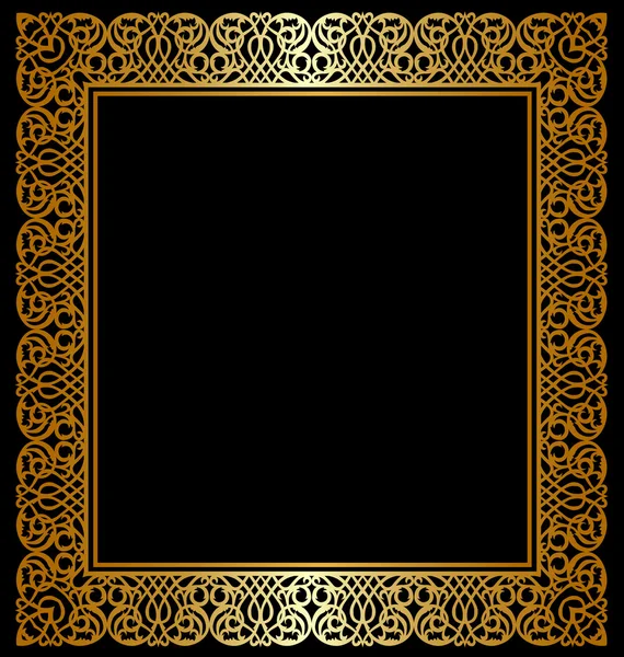 Elegant gouden frame — Stockvector