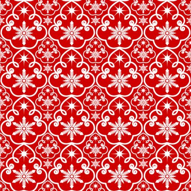 Beyaz kar taneleri desen