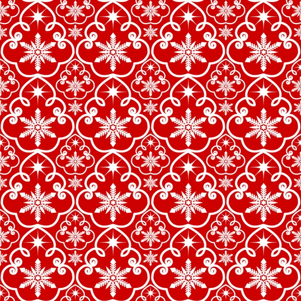 White snowflakes pattern — Stock Vector