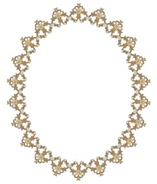 oval vintage çerçeve