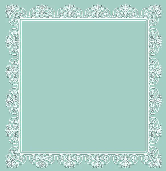 White openwork frame — Stock Vector