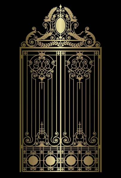 Puerta de oro vintage — Archivo Imágenes Vectoriales