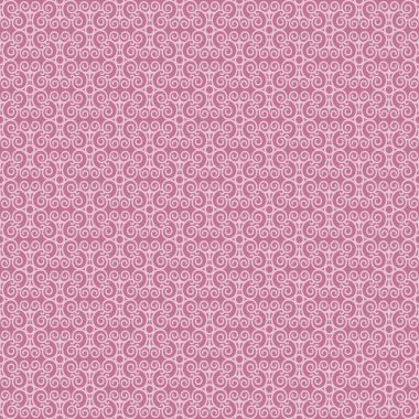 Kırmızı bir arka planda karmaşık pembe çizgi