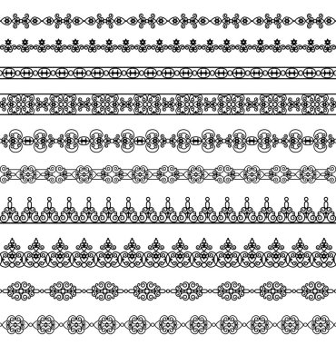 Beyaz arkaplanda siyah kenarlık koleksiyonu