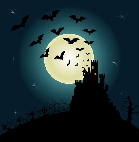 Invitation d'Halloween et carte de vœux — Image vectorielle