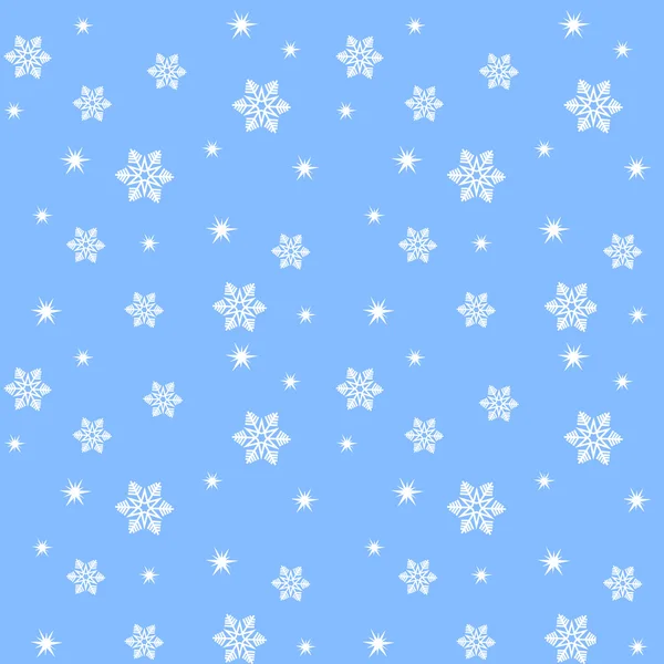 Modèle avec flocons de neige — Image vectorielle