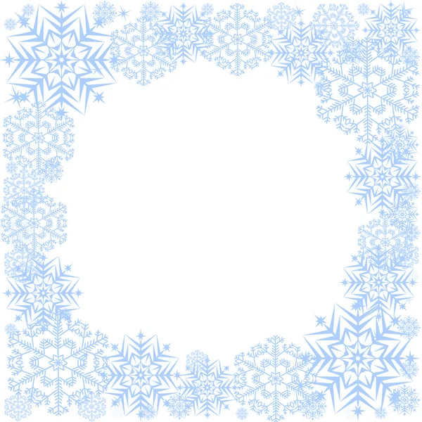 Quadro de flocos de neve — Vetor de Stock