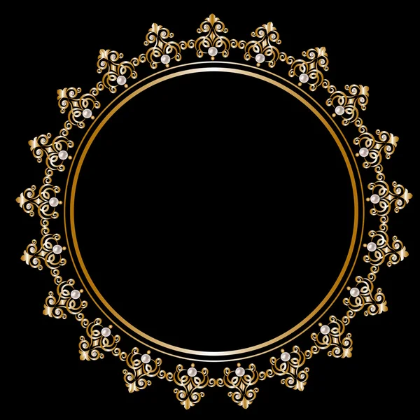 Koninklijke gouden frame — Stockvector