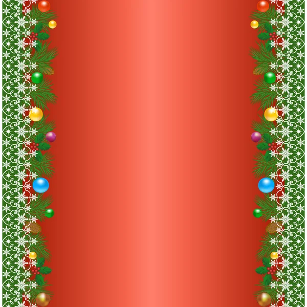 Christmas borders — Stock Vector