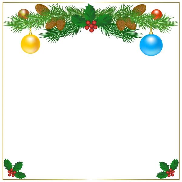 Tarjeta de Navidad — Vector de stock