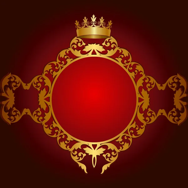 Cadre royal doré — Image vectorielle