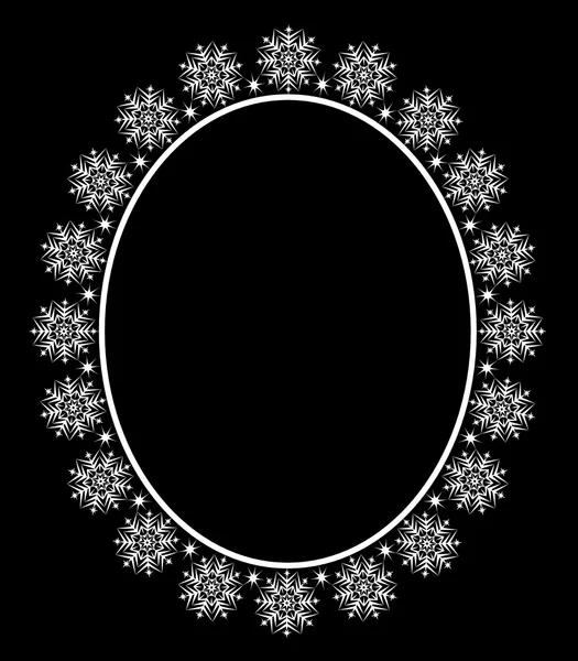 Frame with snowflakes — Stock Vector