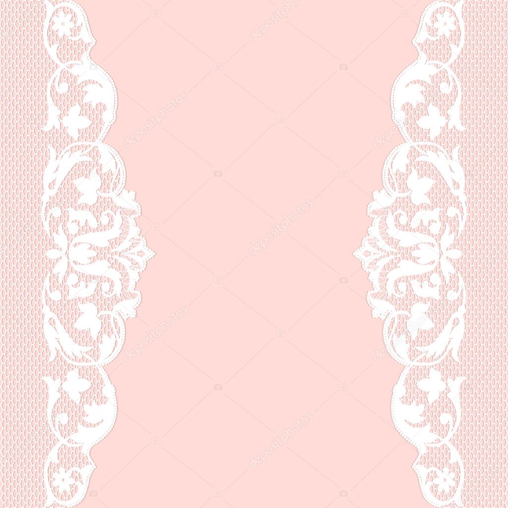 white lace borders
