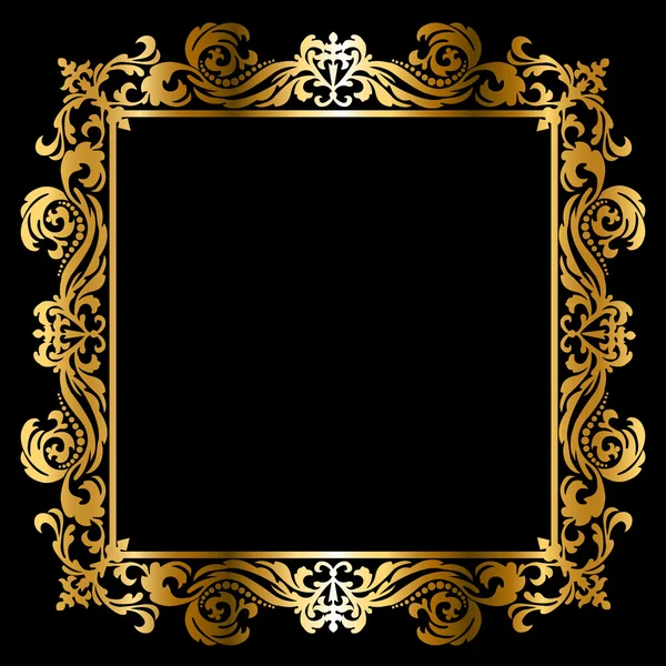 Golden frame — Stock Vector