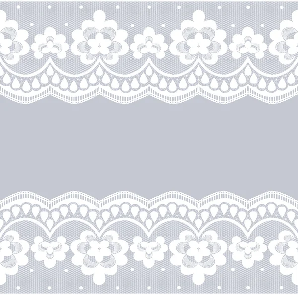 White lace borders — Stock Vector