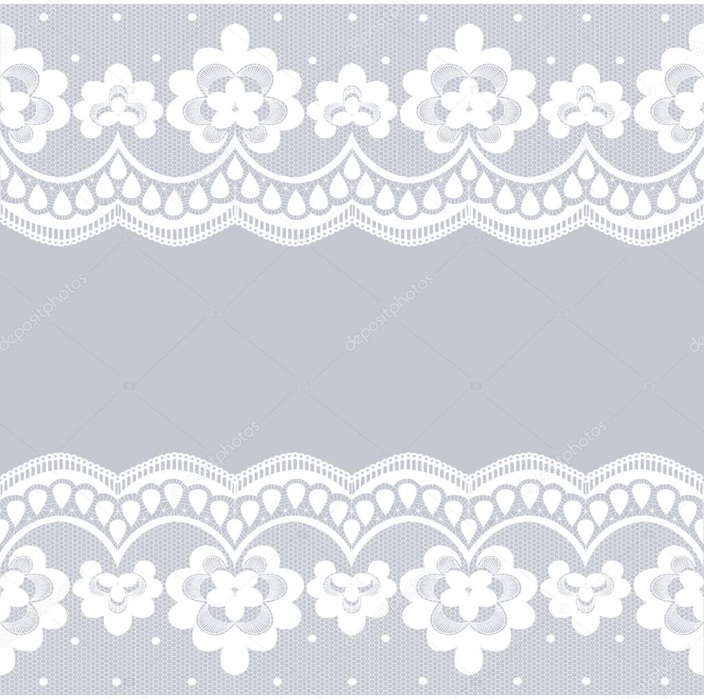 white lace borders