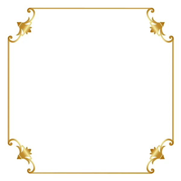 Gold frame — Stock Vector